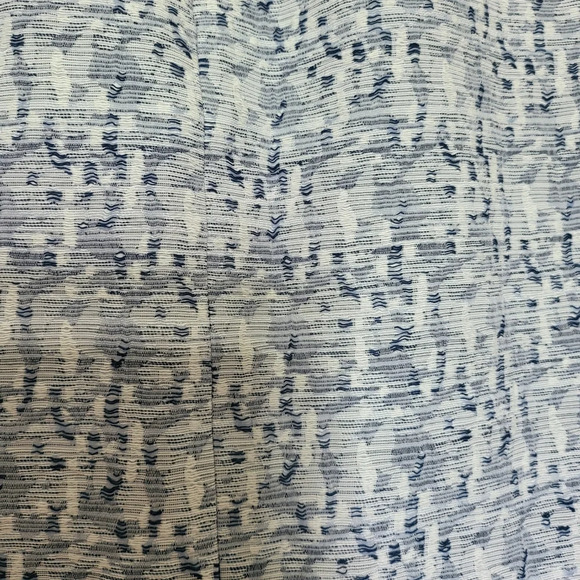 Loft Blue & White Tweed Woven Textured Pockets Back Zip Preppy Mini Skirt 6 New‎ - Picture 8 of 8